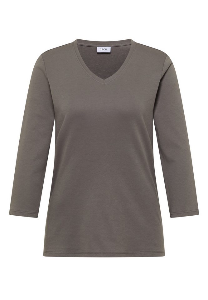 CECIL V-Shirt aus reiner Baumwolle – Bild 4 von 5