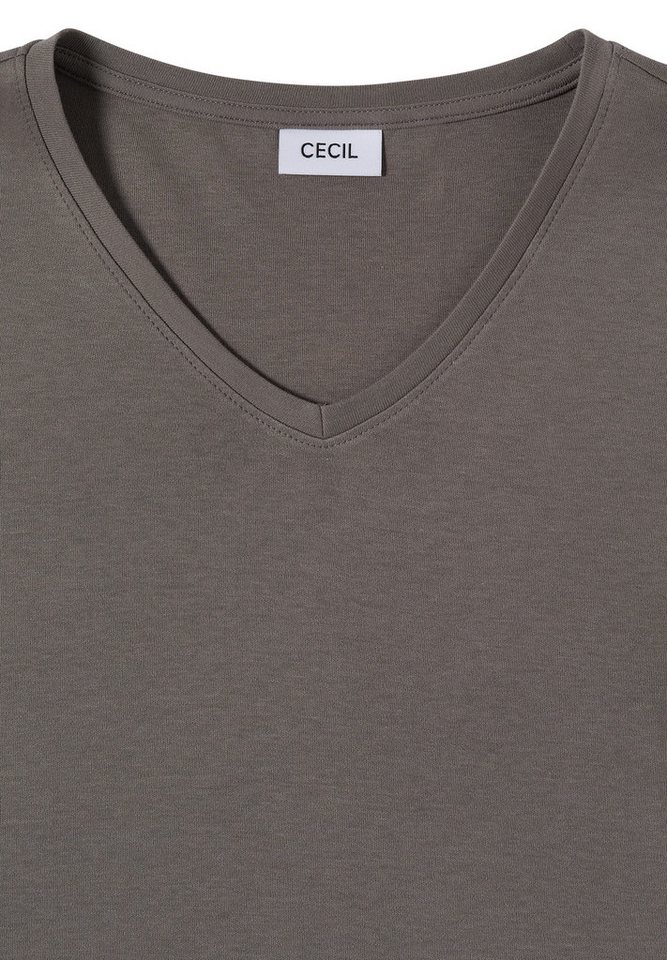 CECIL V-Shirt aus reiner Baumwolle – Bild 5 von 5