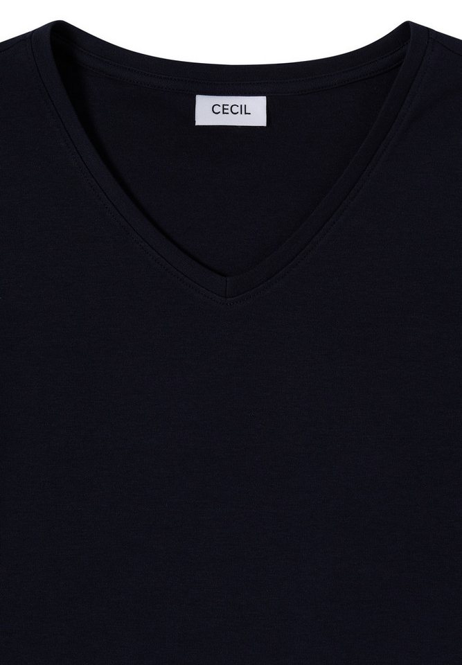 CECIL V-Shirt aus reiner Baumwolle – Bild 5 von 5