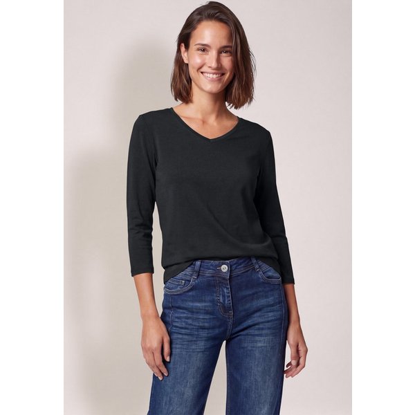 CECIL V-Shirt aus reiner Baumwolle
