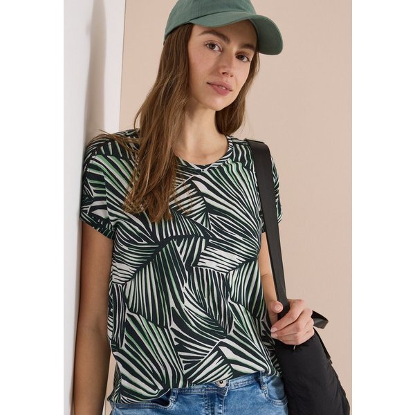 CECIL V-Shirt mit abgerundetem V-Ausschnitt