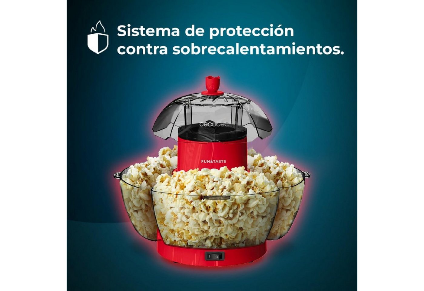 Cecotec Popcornmaschine Fun&Taste P'Corn Lotus, Fun&Taste P'Corn Lotus – Bild 2 von 5