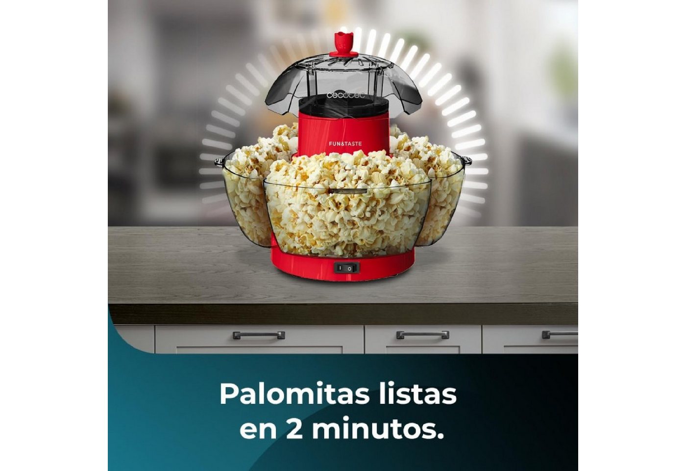 Cecotec Popcornmaschine Fun&Taste P'Corn Lotus, Fun&Taste P'Corn Lotus – Bild 3 von 5