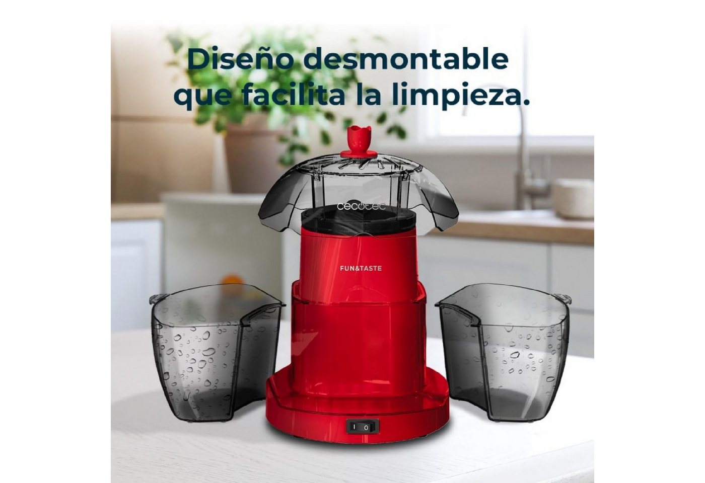 Cecotec Popcornmaschine Fun&Taste P'Corn Lotus, Fun&Taste P'Corn Lotus – Bild 4 von 5