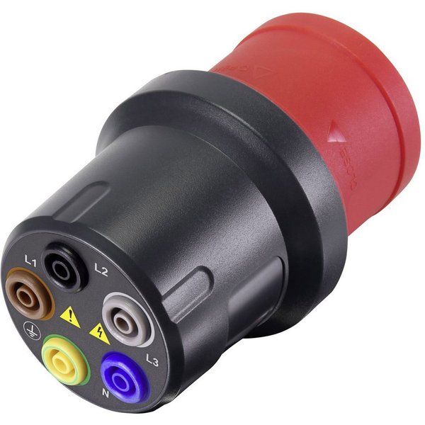 VOLTCRAFT CEE-Stecker VOLTCRAFT VMA-3L 32 Messadapter CEE-Stecker 32 A 5polig - Buchse 4 mm, (VMA-3L 32)