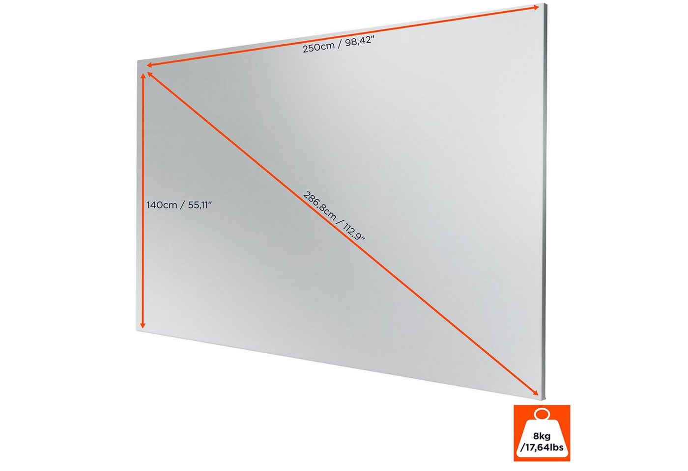 Celexon Expert PureWhite Rahmenleinwand – Bild 2 von 5