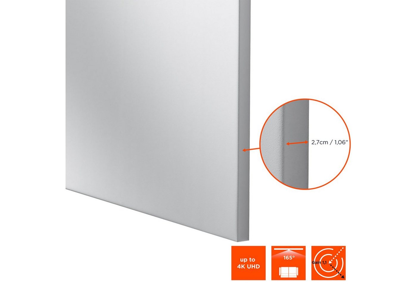 Celexon Expert PureWhite Rahmenleinwand – Bild 3 von 5