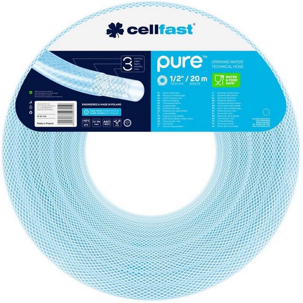 Cellfast Trinksystem 20-140 Gartenschlauch Trinkwasserschlauch 20 m Bewässerung