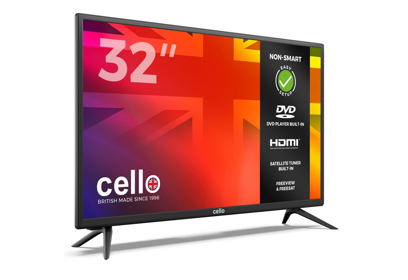 Cello C3220F LED-Fernseher (81,28 cm/32 Zoll, HD-Ready) – Bild 2 von 5
