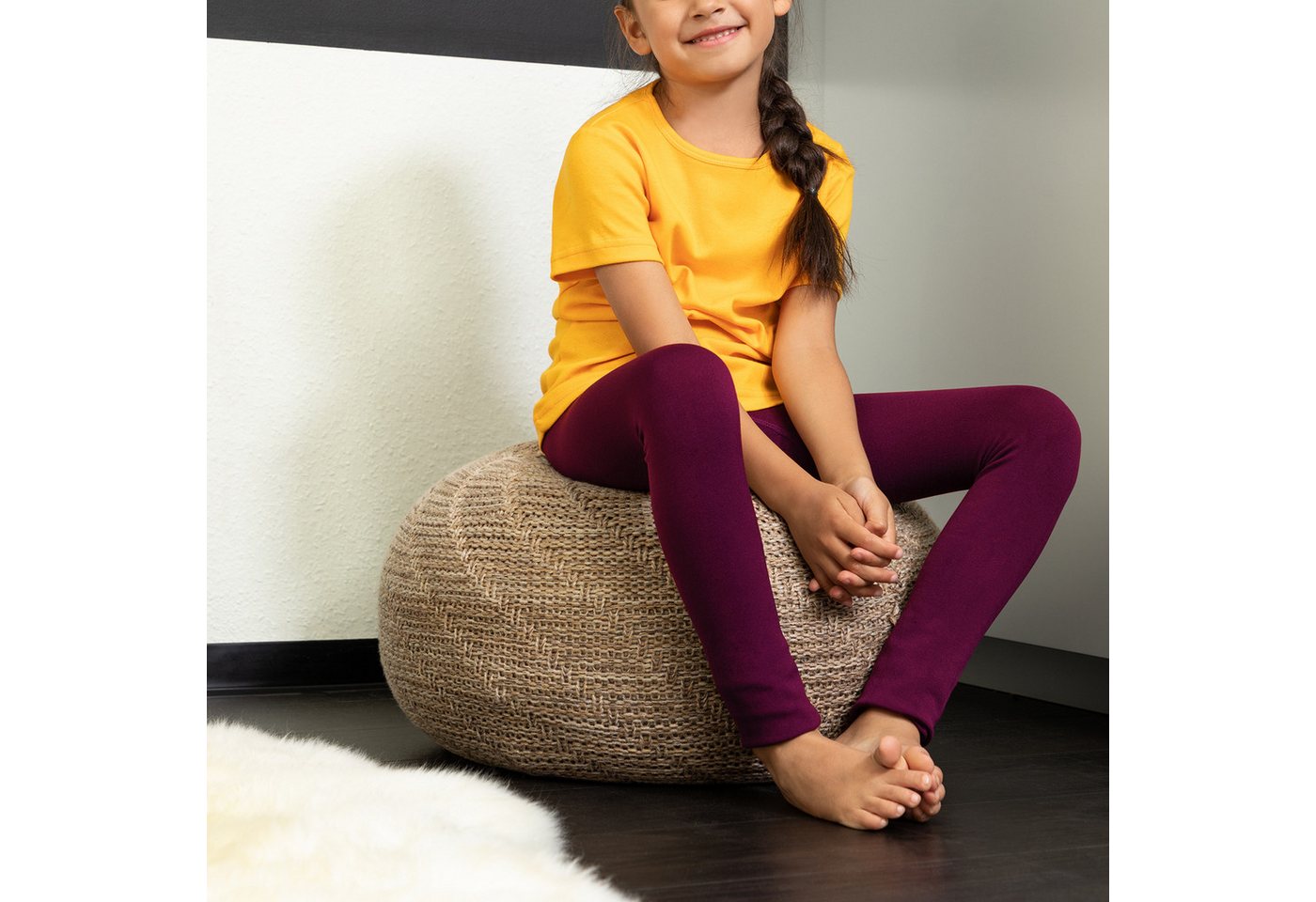 celodoro Funktionsleggings Kinder Thermo Leggings (1er oder 2er) mit Innenfleece – Bild 4 von 4