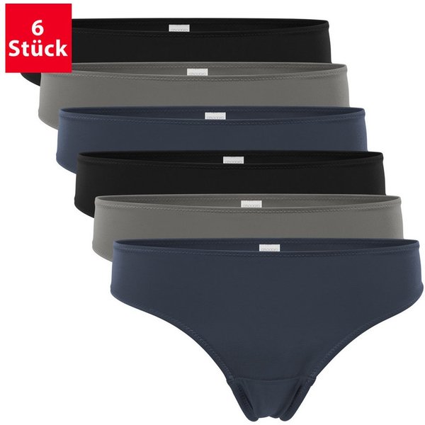celodoro Tanga Damen String Tanga (6er Pack) Mini-Slips Quick Dry-Faser