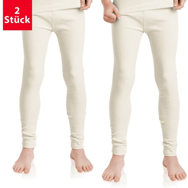 celodoro Thermounterhose 2er Pack Lange Kinder Thermo Unterhose Winter Unterwäsche