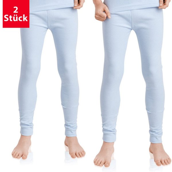 celodoro Thermounterhose 2er Pack Lange Kinder Thermo Unterhose Winter Unterwäsche