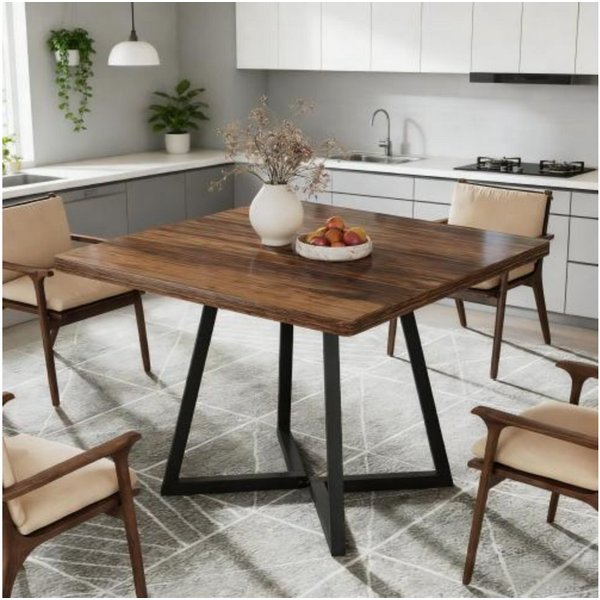 Celya Esstisch Kleiner Konferenztisch, Quadratischer Couchtisch, Homeoffice Tisch (nur Tisch, perfekt für 2–4 Personen)