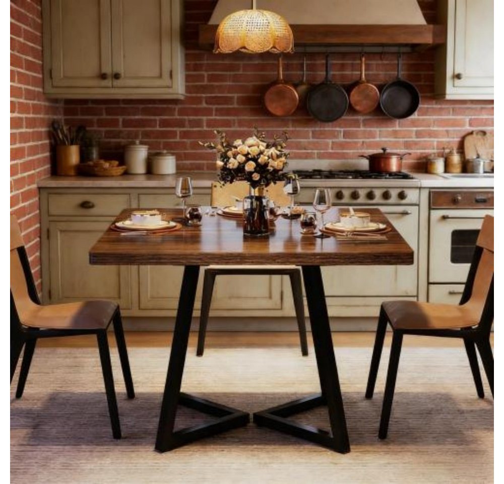 Celya Esstisch Kleiner Konferenztisch, Quadratischer Couchtisch, Homeoffice Tisch (nur Tisch, perfekt für 2–4 Personen) – Bild 4 von 5