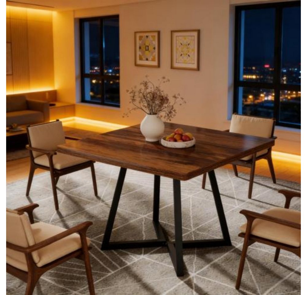 Celya Esstisch Kleiner Konferenztisch, Quadratischer Couchtisch, Homeoffice Tisch (nur Tisch, perfekt für 2–4 Personen) – Bild 5 von 5