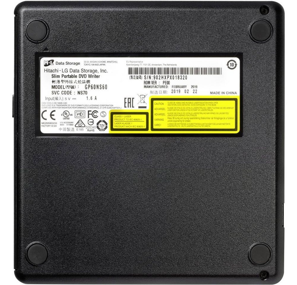 cemon H-L Data Storage DVD-Brenner NS60.AUAE12S USB 2 GP60NS60.AUAE12S Diskettenlaufwerk – Bild 4 von 5