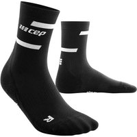 CEP Damen the run socks, mid cut, v4, Größe II in Schwarz