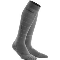 CEP Herren Laufsport Socken "Reflektive Compression", Größe V in Grau