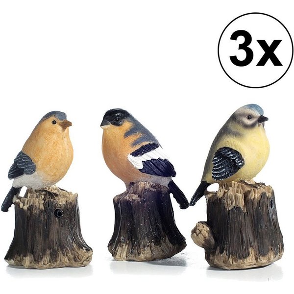 CEPEWA Bewegungsmelder 3er Set Bewegungsmelder "Vogel", 3fach sortiert