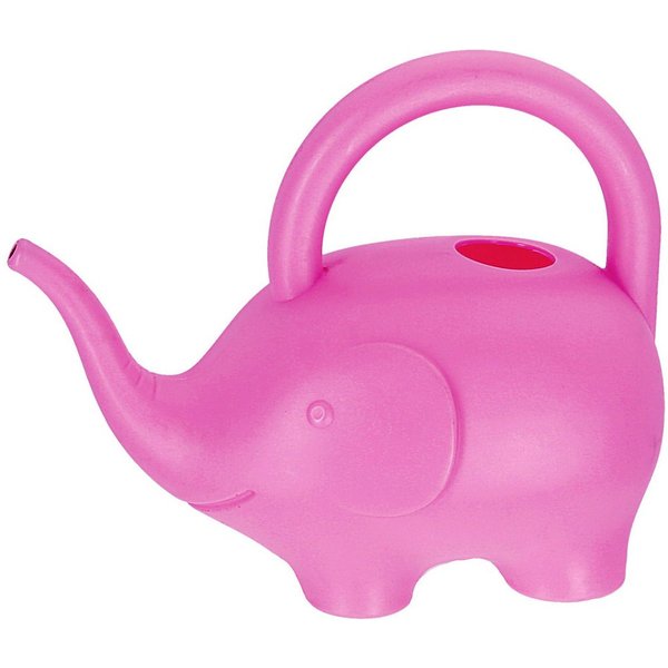 CEPEWA Gießkanne Gießkanne Elefant Kunststoff rosa 24x20x12cm 1,5 L Kinder-Gießkanne