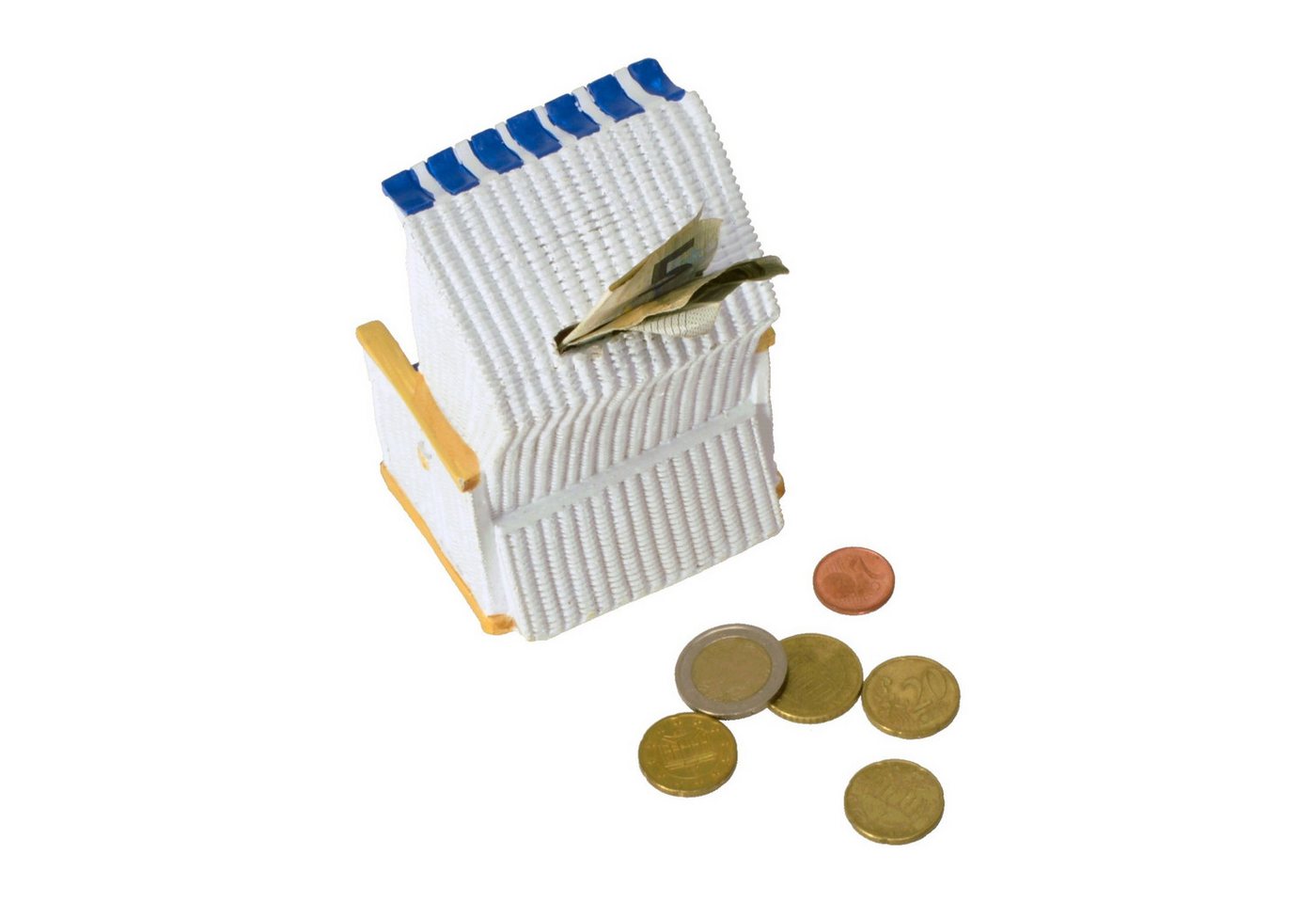 CEPEWA Spardose Strandkorb Spardose – Bild 2 von 2