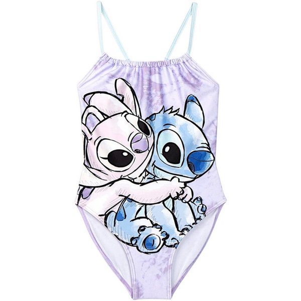 Cerdá Badeanzug Disney Stitch & Angel Mädchen Schwimmanzug Gr. 110 - 152 cm