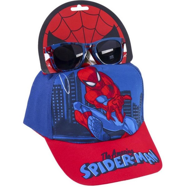 Cerda Baseball Cap Spiderman Kinder-Set – Cap & Sonnenbrille 53 cm mit UV-Schutz