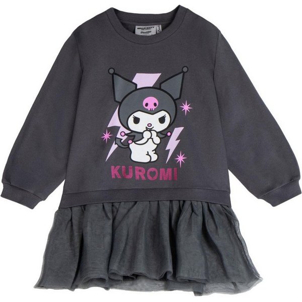 Cerda Bodykleid Hello Kitty Kuromi Mädchen Sweatshirt weich warm Baumwollmix Freizeit