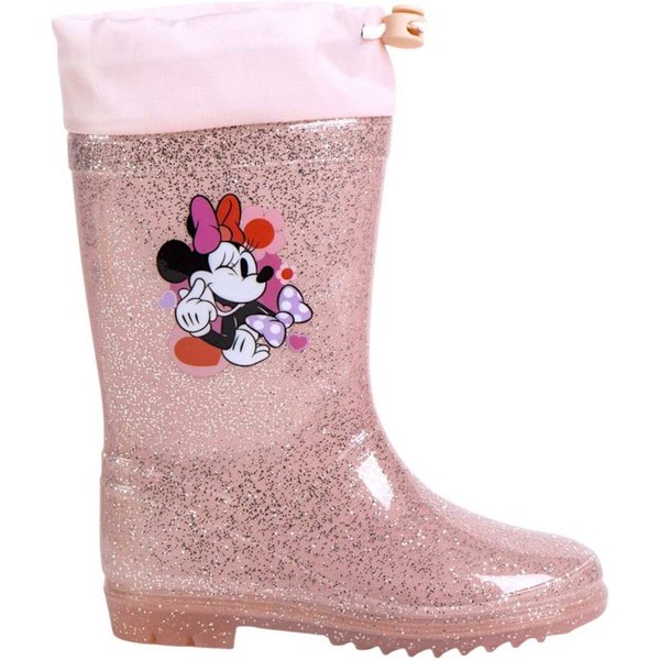Cerdá Disney Minnie Maus mit Glitzer Gummistiefel Mädchen Regenstiefel Gr. 25 - 32