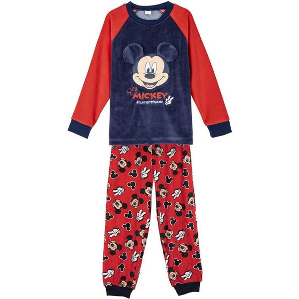 Cerda Pyjama Disney Mickey Mouse Set Kinder Gemütlicher Fleece Schlafanzug