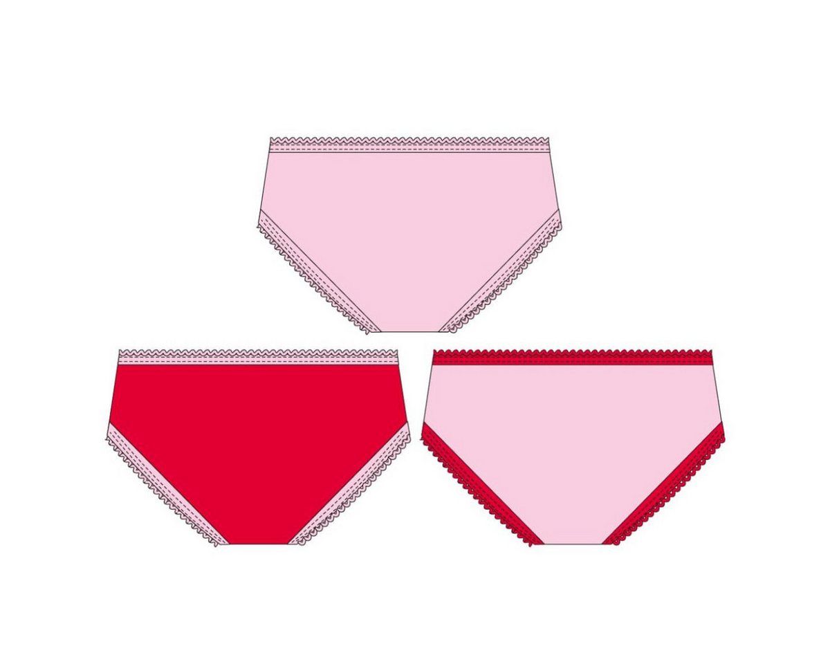 Cerda Slip Hello Kitty Baumwolle Unterwäsche Kinder Mädchen – Set mit 3 Slips – Bild 2 von 2