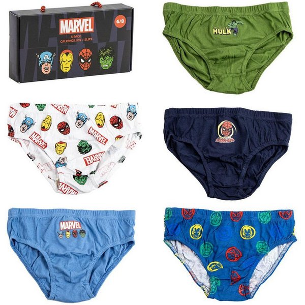 Cerda Slip Marvel Unterhosen Kinder – 5er Pack Slips Single Jersey Baumwolle (Packung, 5-er)