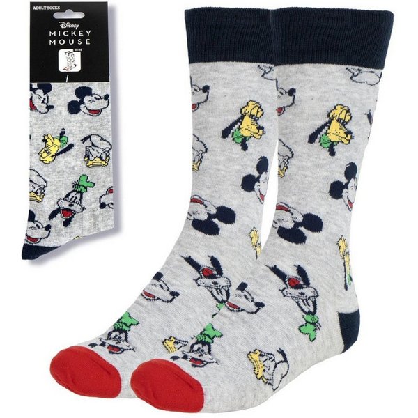 Cerda Socken Disney Mickey Strümpfe Erwachsene Baumwollsocken Größe 38-45