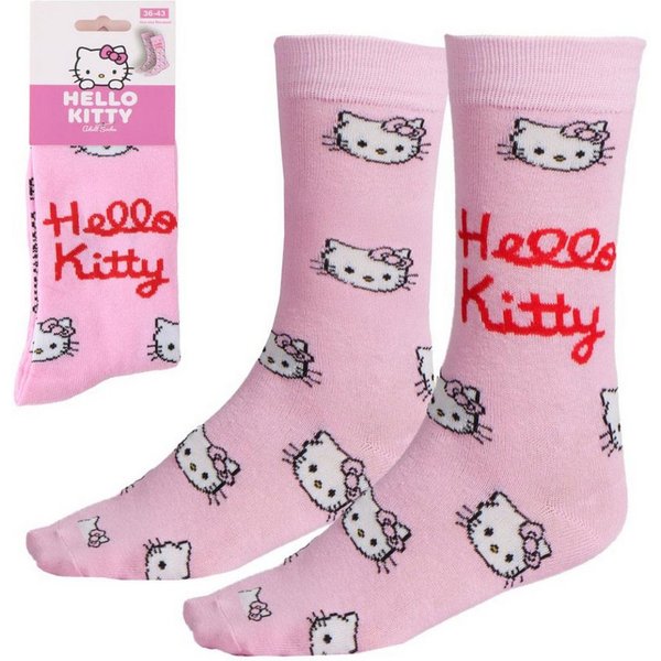 Cerda Socken Hello Kitty Ein-Paar Baumwollsocken Alltagssocken 36-43