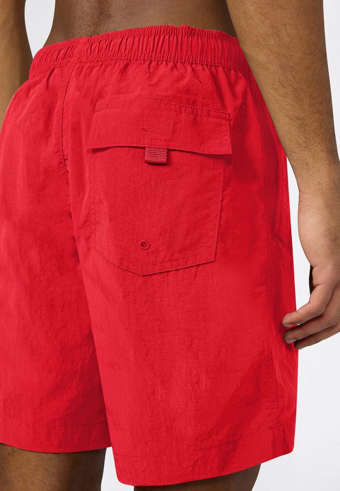 Champion Badeshorts Beachshort Standard Fit mit Logostickerei, unifarben, pflegeleicht, schnell trocknend – Bild 3 von 5