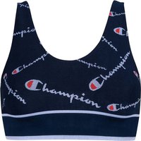 CHAMPION Champion Damen Bustier - Seamless Bralette, Allover-Logo, Größe XS in Blau