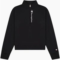 CHAMPION Damen Sweatshirt Half Zip Sweatshirt, Größe M in Schwarz