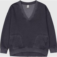 CHAMPION Damen Sweatshirt V-Neck, Größe XS in Schwarz