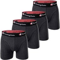 CHAMPION Champion Herren Boxershorts, 4er Pack - Baumwolle, Logobund, einfarbig, Größe S in Grau