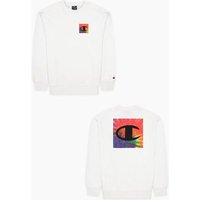 CHAMPION Herren Crewneck Sweatshirt, Größe S in Weiß