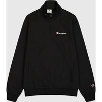 CHAMPION Herren Sweatshirt Half Zip, Größe M in Schwarz