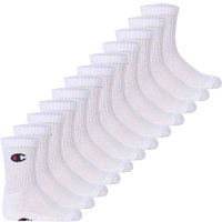 CHAMPION Champion Kinder Socken, 12er Pack - Crew Socken, einfarbig, Größe 31-34 in Weiß