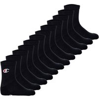 CHAMPION Champion Kinder Socken, 12er Pack - Crew Socken, einfarbig, Größe 27-30 in Schwarz