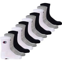 CHAMPION Champion Kinder Socken, 12er Pack - Crew Socken, einfarbig, Größe 27-30 in Schwarz