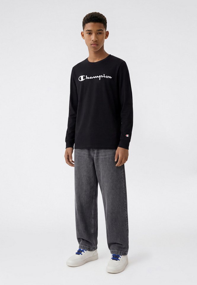 Champion Langarmshirt (Packung, 2-tlg) im Doppelpack, mit Rundhalsausschnitt, sportlich, aus Baumwolle – Bild 5 von 5