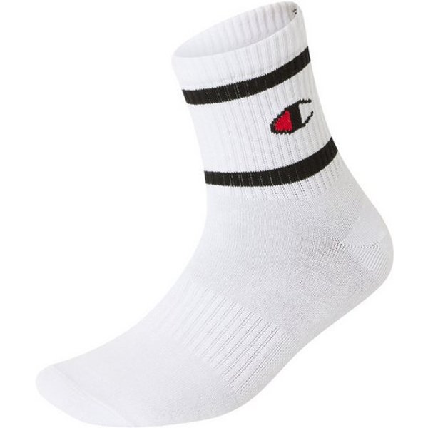 Champion Socken (Packung, 3-Paar) 3er-Pack, mit Logoschriftzug, unifarben-geringelte Optik