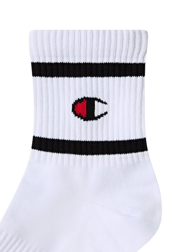 Champion Socken (Packung, 3-Paar) 3er-Pack, mit Logoschriftzug, unifarben-geringelte Optik – Bild 2 von 2
