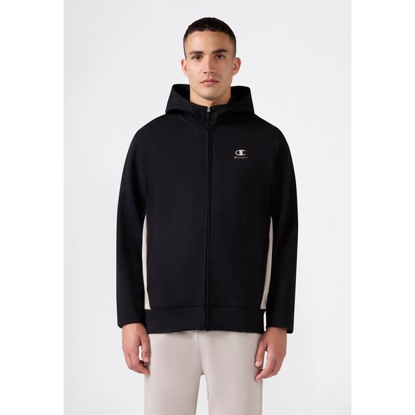 Champion Sweatjacke mit Kapuze, formstabile Optik, aus Baumwollmischung