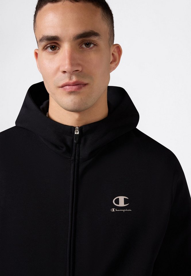 Champion Sweatjacke mit Kapuze, formstabile Optik, aus Baumwollmischung – Bild 3 von 4